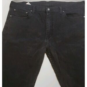 Levis 569 Loose Straight Fit Jeans Mens 38x34 Blac Wash Baggy